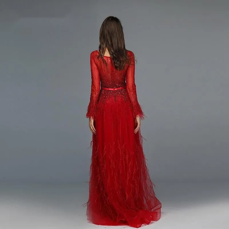 Paris - Red Evening Gown