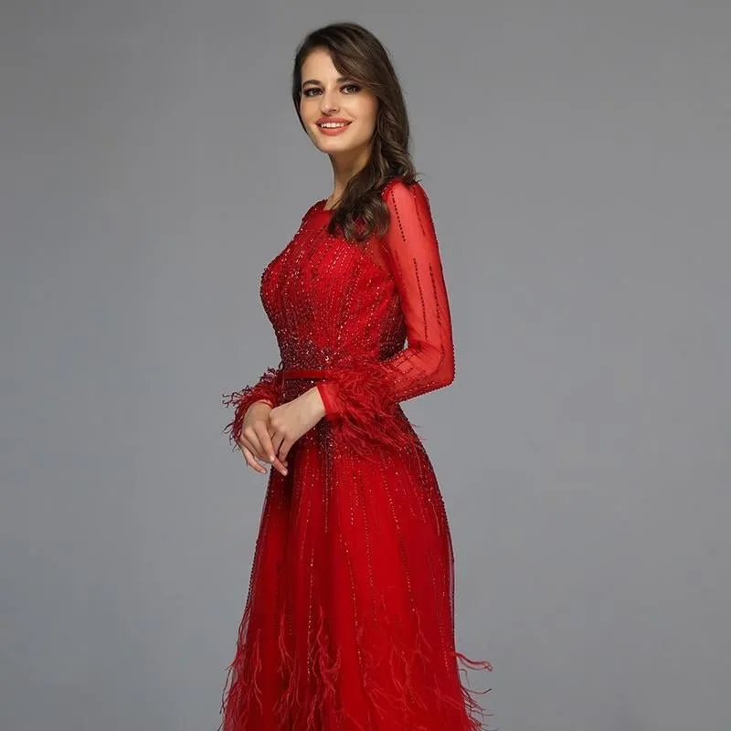 Paris - Red Evening Gown