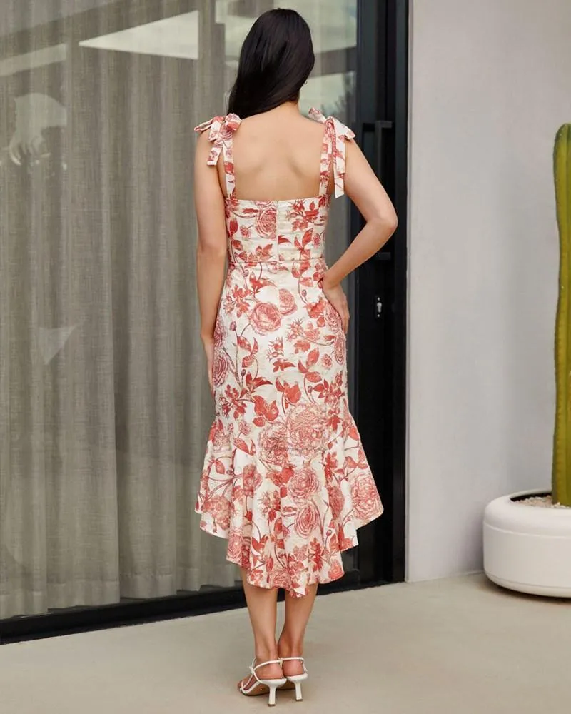 Priscilia Dress -Sunset Floral