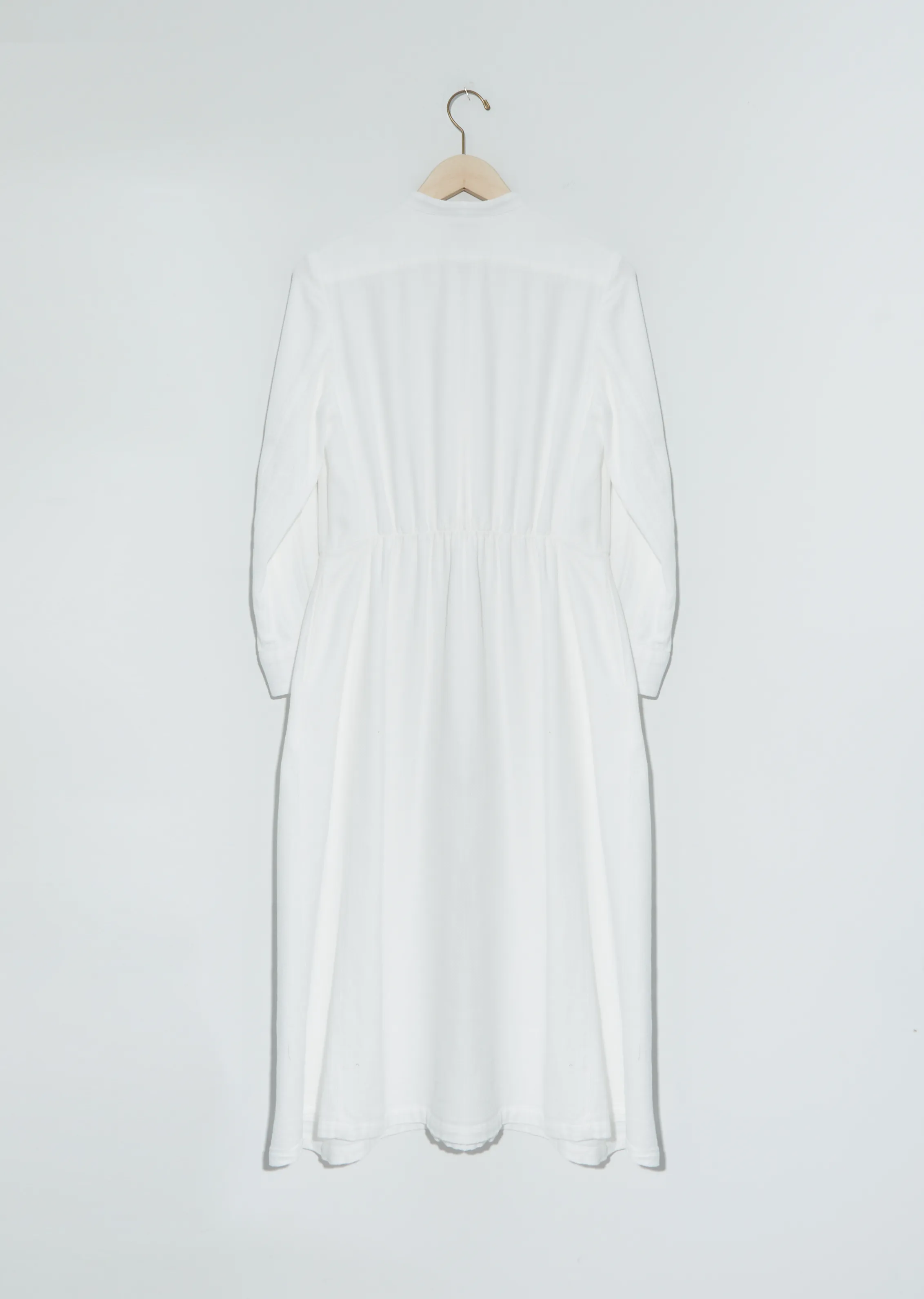 "Yabane" Dobby Stand-Collar Dress