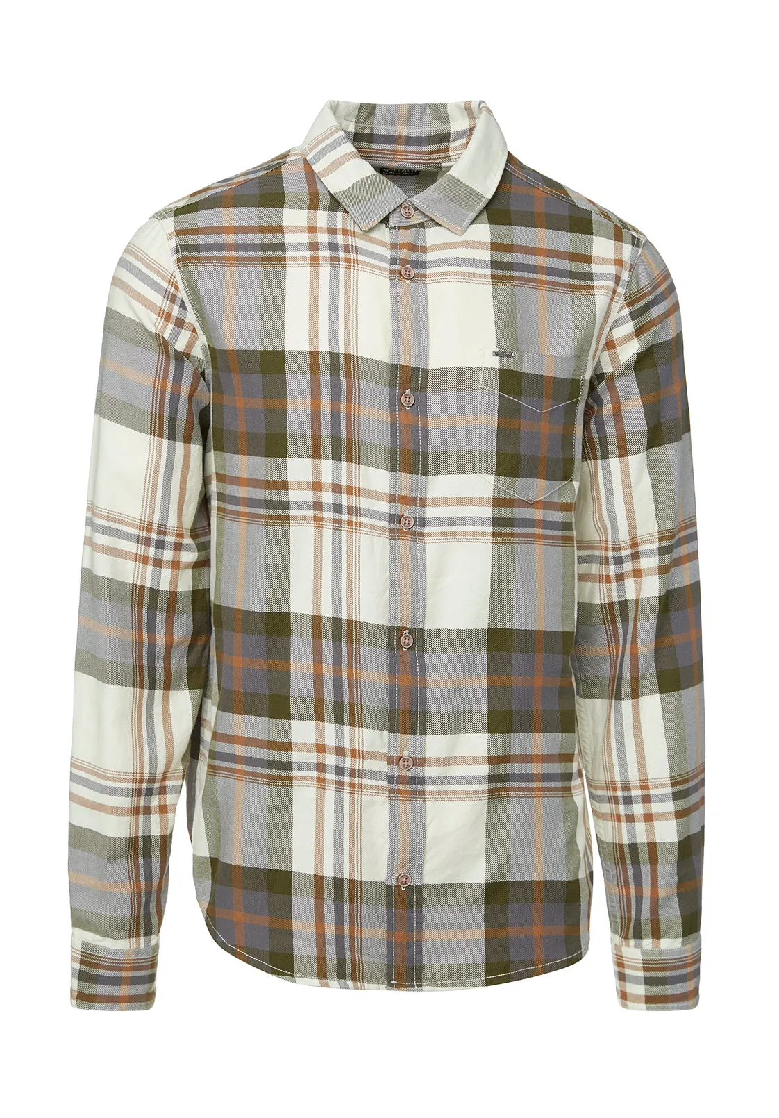 Sander Men's Long-Sleeve Shirt in Fern Plaid - BM24217