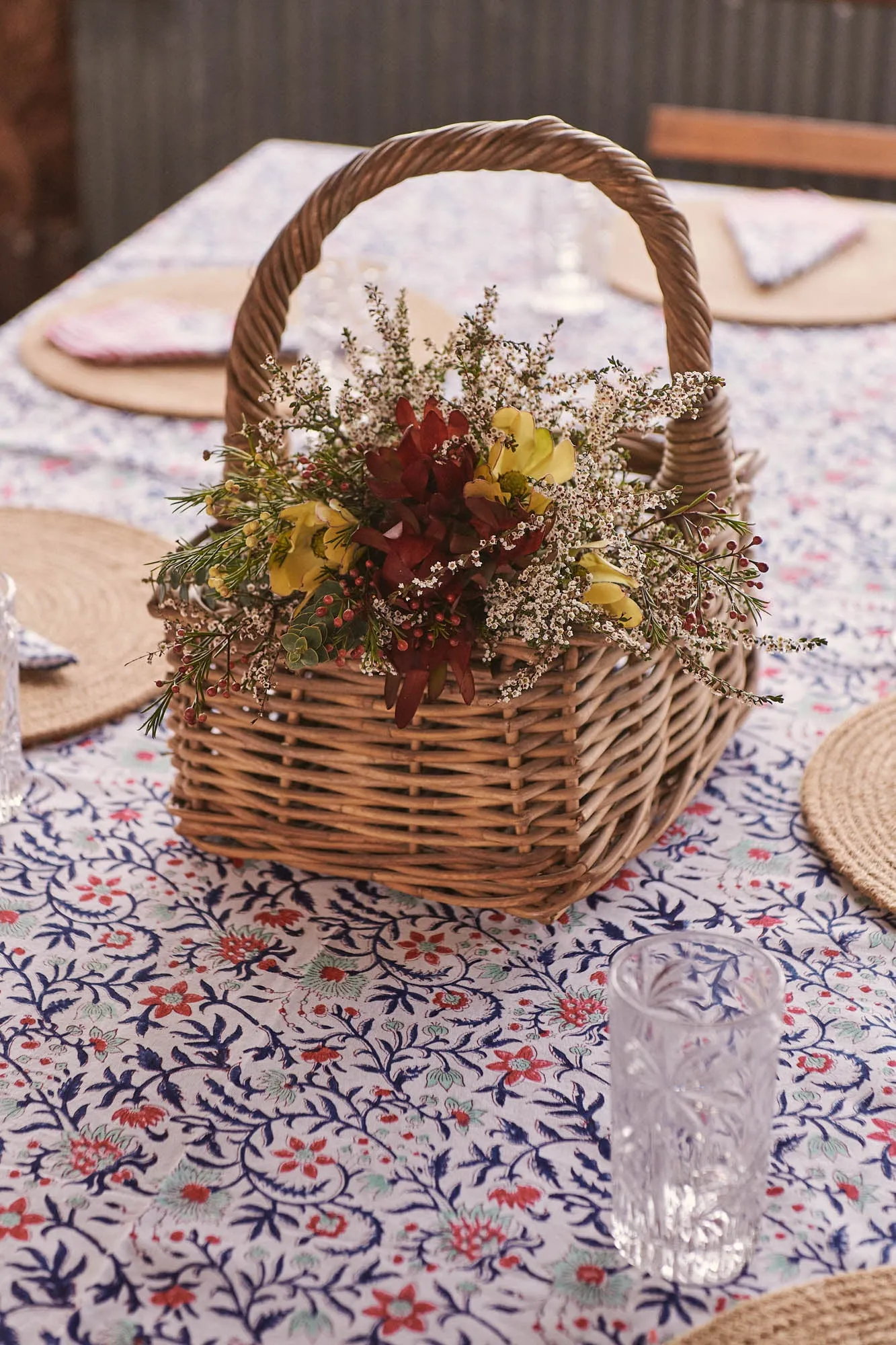 Tablecloth & Napkin Set Trumpet Vine