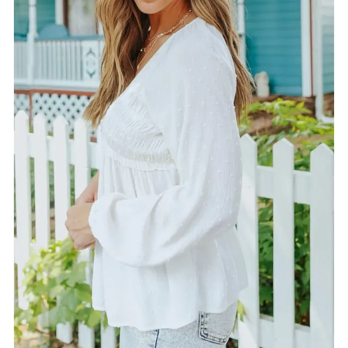 White Babydoll Blouse