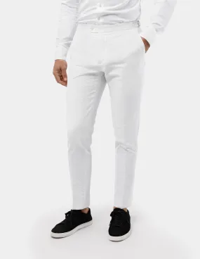 White Seersucker Trousers