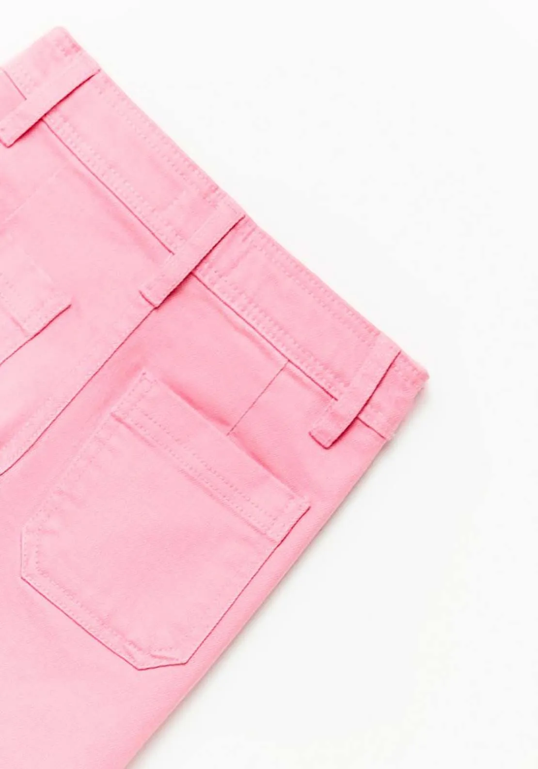 Wide Leg Jeans - Pink