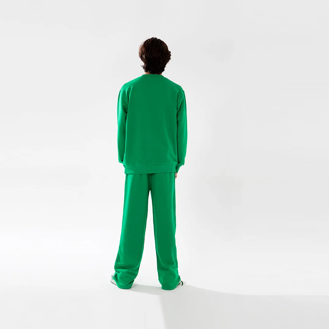 Wide Leg Trouser Unisex Green