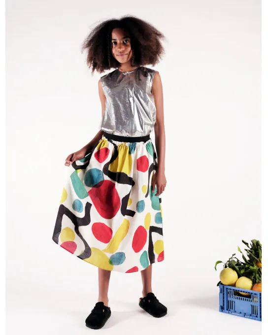 WOLF AND RITA An Ode To Summer SILVINA FLOW MIDI SKIRT