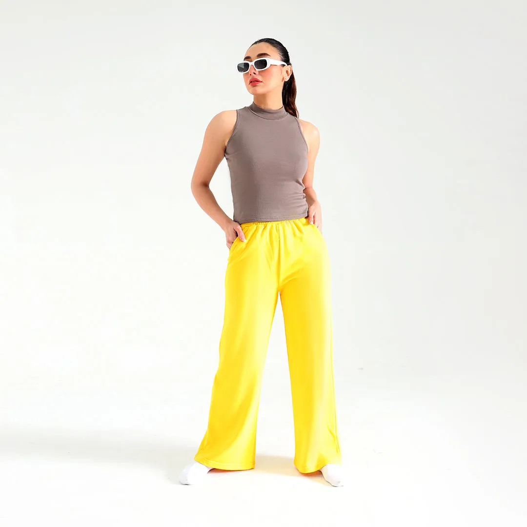 Yellow Flare Trousers