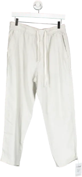 ZARA Beige Linen Cotton Trousers UK M